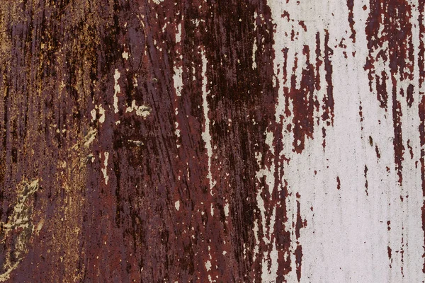 Iron surface with old paint — Stock Photo, Image