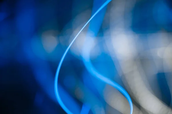 Luces azules de neón en la siega — Foto de Stock