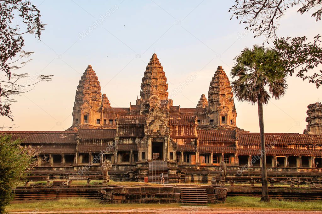 The famous Angkor Wat in Cambodia