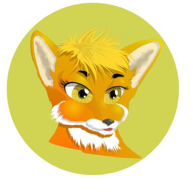 bir karikatür Fox namlu vektör görüntü