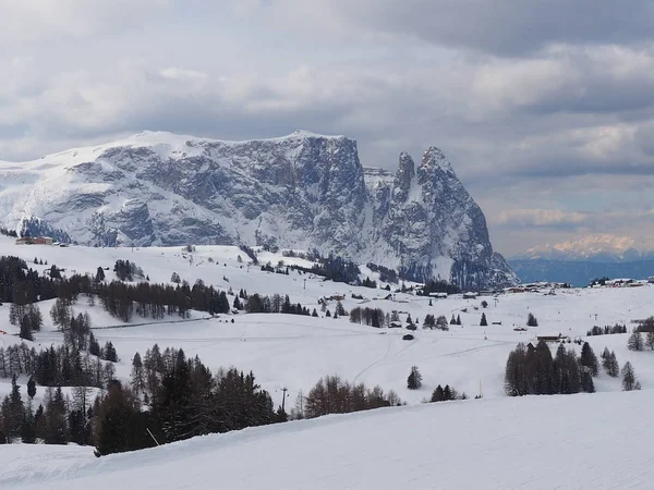 Ski Arena Italien Groedner Valley — Stockfoto