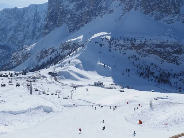 Ski Arena Italien Groedner Valley — Stockfoto