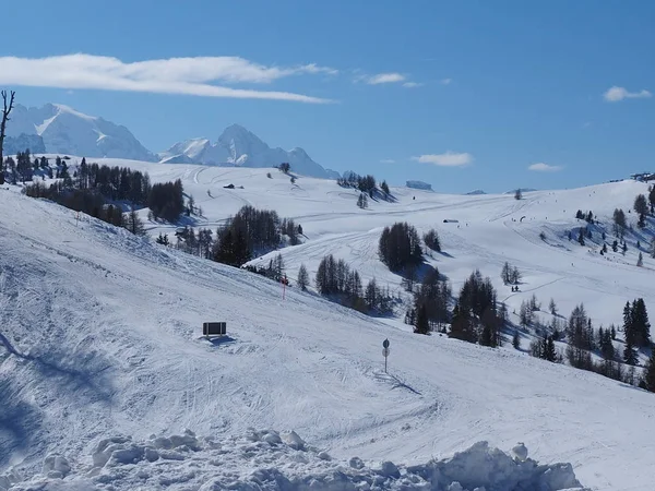 Ski Arena Italien Groedner Valley — Stockfoto