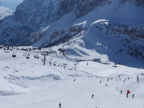 Ski Arena Italien Groedner Valley — Stockfoto