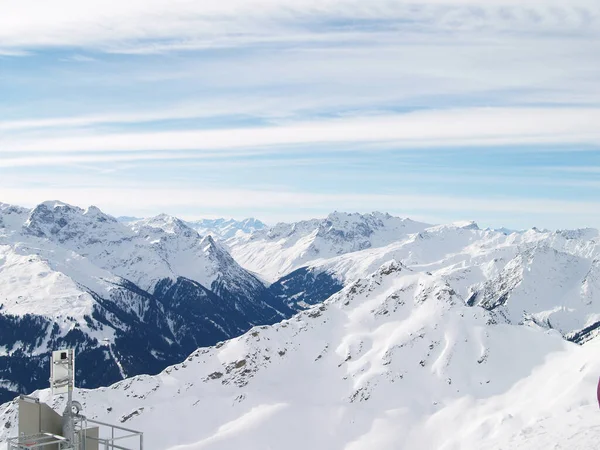 Wintertijd Oostenrijkse Alpen — Stockfoto