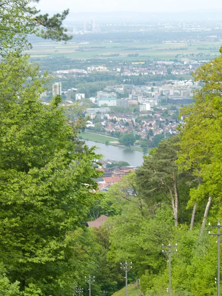 Ufuk çizgisi Heidelberg, şehrin manzarası     