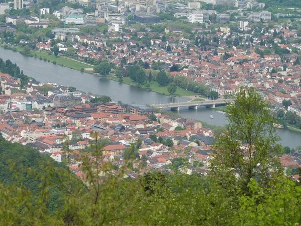 Vue Sur Heidelberg Baden Wuertemberg Skyline — Photo