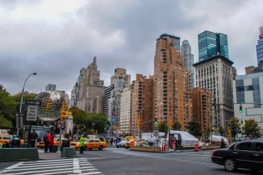 New york şehir sokak sahnesi