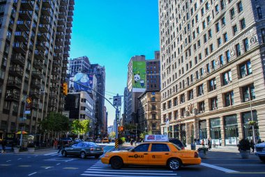 New york şehir sokak sahnesi