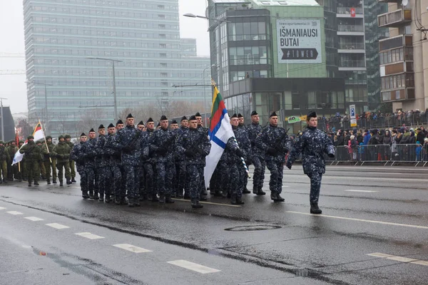 Vilnius Litva Listopad 2018 Oslava 100 Výročí Litevský Armády Slavnostní — Stock fotografie