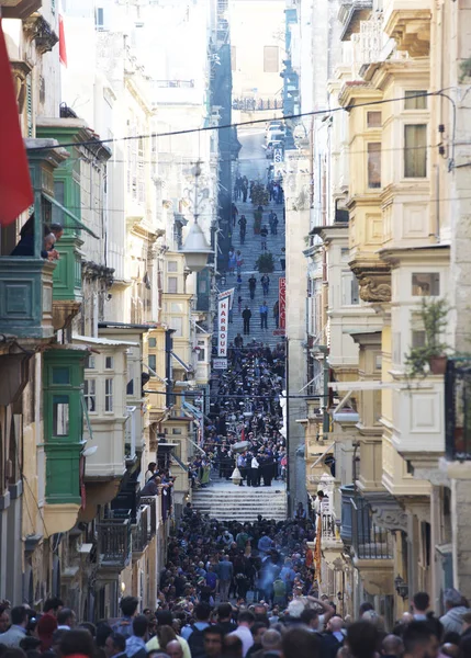 Valletta Malta Abril Representación Bíblica Pasión Durante Procesión Del Viernes —  Fotos de Stock