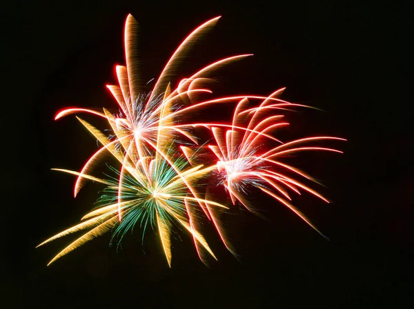 Feuerwerk Hintergrund Explodieren Maltesisches Feuerwerk Festspiele Neujahr Glückskonzept Partei — Stockfoto