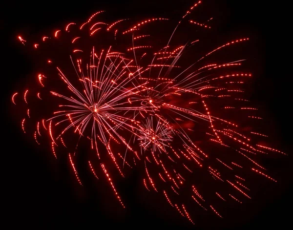 Feuerwerk Hintergrund Explodieren Maltesisches Feuerwerk Festspiele Neujahr Glückskonzept Partei — Stockfoto