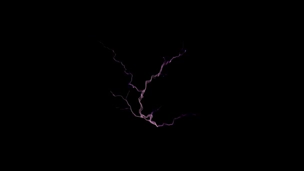 Elektryczna błyskawica w ciemności 2 — Wideo stockowe