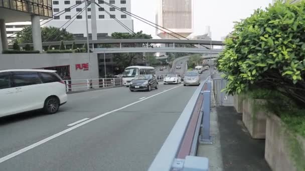 Traffico automobilistico di Hong Kong nel pomeriggio — Video Stock