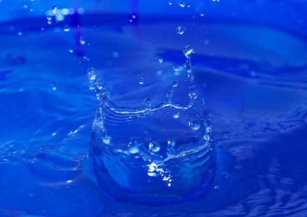 Big Splash Blue Water — Stock Photo, Image