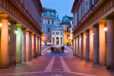 Acqui Terme, İtalya 'da sokak