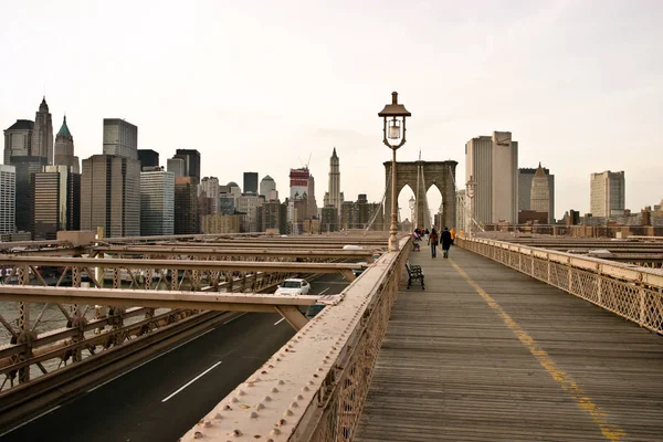 Vista Panorâmica Ponte Brooklyn — Fotografia de Stock