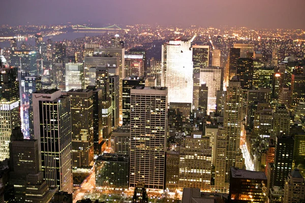 New York Panorama Dall Empire State Building — Foto Stock