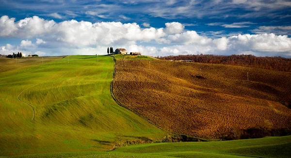 Vista Panorámica Del Paisaje Toscano —  Fotos de Stock