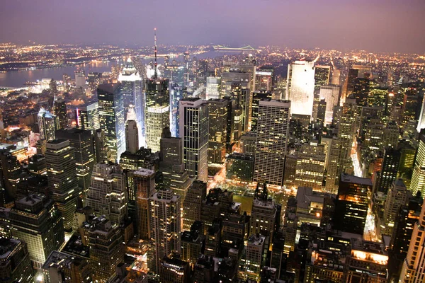New York Panorama Empire State Building Fotografias De Stock Royalty-Free