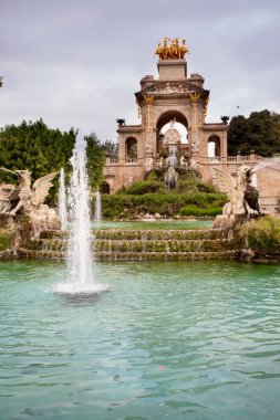 Ciutadella Parkı, şelale çeşmesi, Barcelona