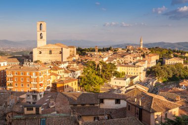manzaralı Perugia, Umbria, İtalya