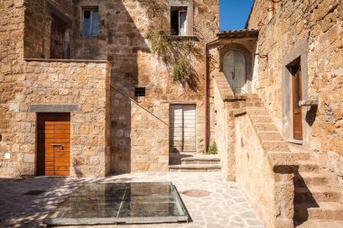 Civita di Bagnoregio manzaralı, Lazio, İtalya