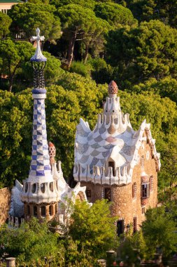 Casa Gaud, Barcellona, Spagna manzarası