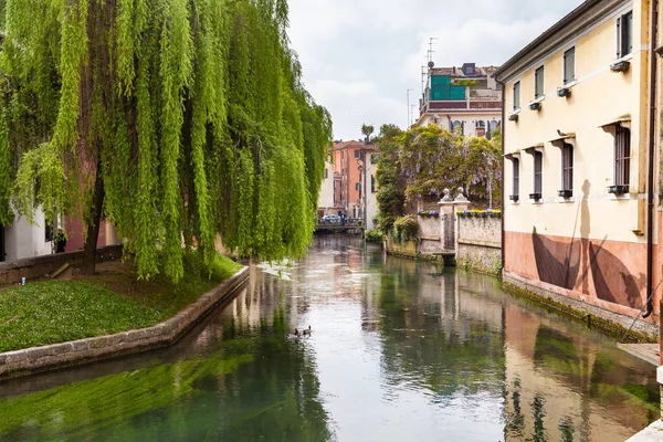 Treviso Történelmi Központ Veneto Olaszország — Stock Fotó