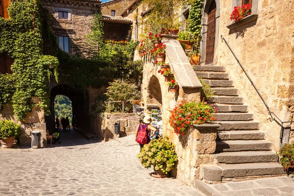 Civita di Bagnoregio manzaralı, Lazio, İtalya