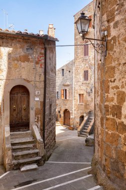 Pitigliano, Toscana, İtalya manzarası
