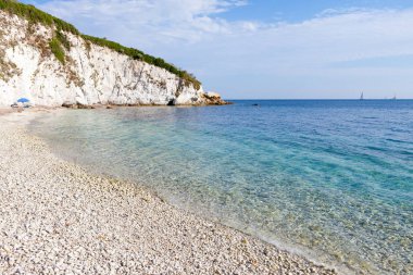 Spiaggia di Capobianco, isola d 'Elba, İtalya