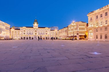 İtalya, Trieste, Friuli Venezia Giulia, İtalya 'nın kare birleşmesinin manzarası