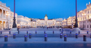 İtalya, Trieste, Friuli Venezia Giulia, İtalya 'nın kare birleşmesinin manzarası