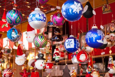 farklı Noel süslemeleri, seçici odaklanma