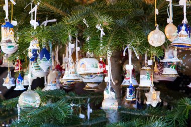 farklı Noel süslemeleri, seçici odaklanma