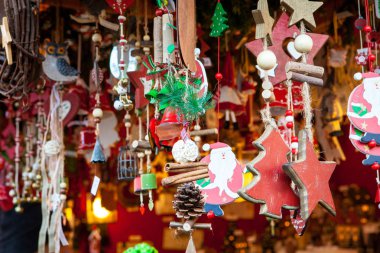 farklı Noel süslemeleri, seçici odaklanma