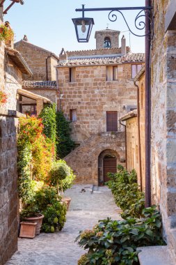 Civita di Bagnoregio manzaralı, Lazio, İtalya