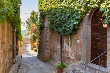 Civita di Bagnoregio manzaralı, Lazio, İtalya