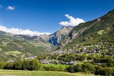 Mont Blanc Valpelline, Valle D 'Aosta, İtalya' dan görüldü 
