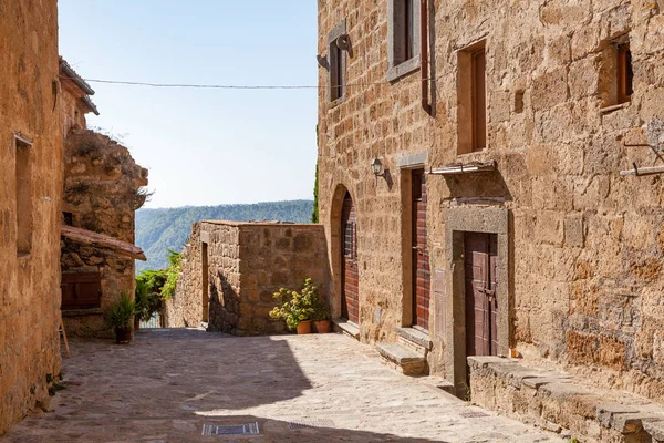 Civita di Bagnoregio manzaralı, Lazio, İtalya