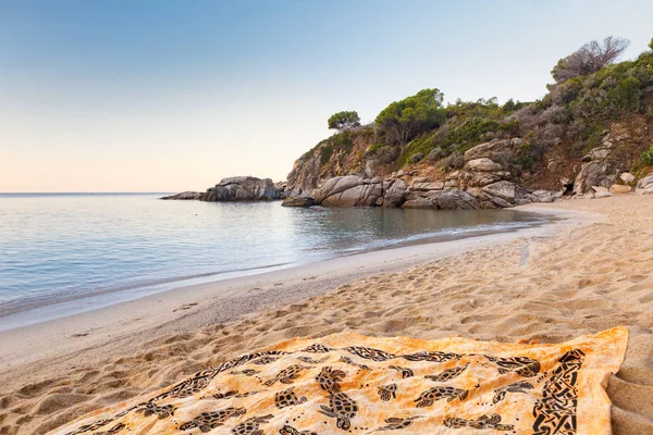 Рассвет Пляже Каволи Остров Эльба Италия — стоковое фото