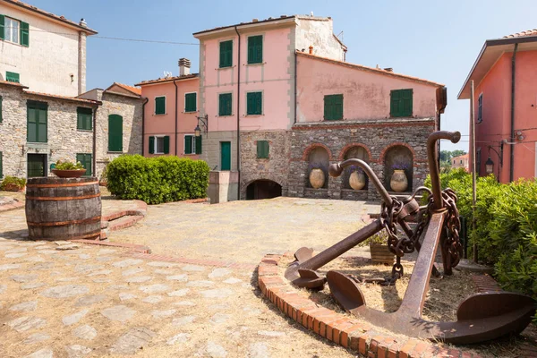 Montemarcello manzaralı, Liguria, İtalya