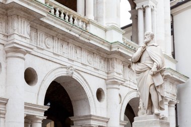 İtalya 'nın Veneto bölgesindeki Padua şehir meydanı Piazza dei Signori' nin manzarası