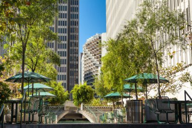 Embarcadero, San Francisco, ABD 'deki bahçe.