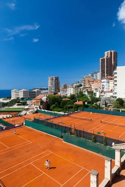Tenis kortları, Montecarlo, Monako Prensliği.