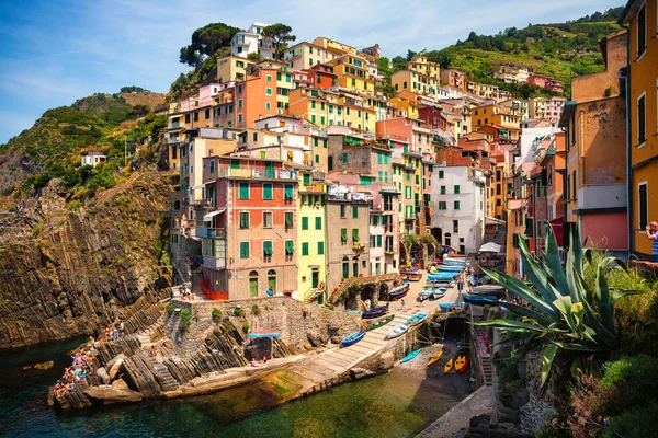 意大利利古里亚Cinque Terre Riomaggiore — 图库照片