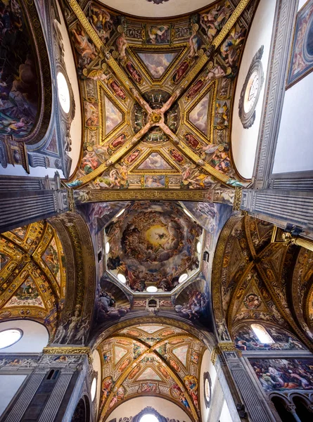 Vista Panorámica Diferentes Arquitectura Interior Catedral Italia — Foto de Stock