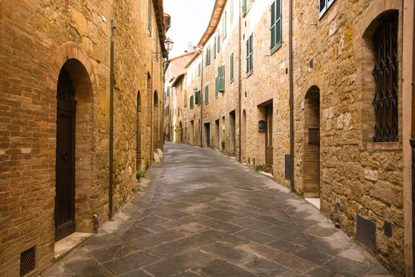 Old Street San Quirico Orcia Province Siena Italian Region Tuscany — Stock Photo, Image